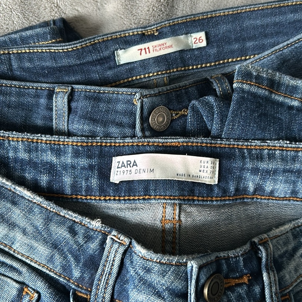Two Pcs Jeans ( One Zara and one Levi's ) 
Barely used